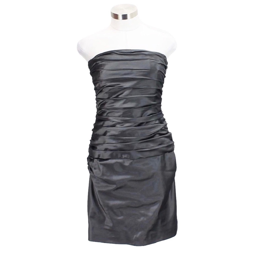 Ralph Lauren black label gray silver dress 8 NEW